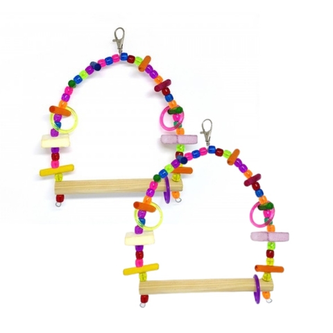 Kit 2un Balanço Para Calopsita Com Pedra De Calcio - Toco Tucano