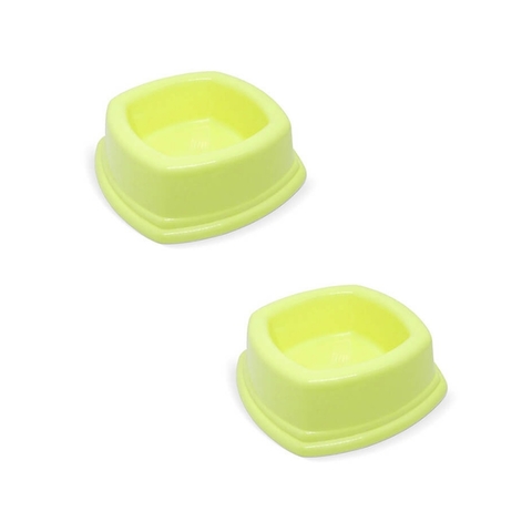 Kit 2un Comedouro Para Cães Plástico Pequeno 280ml - Toco Tucano