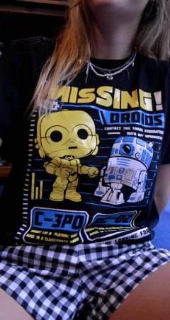 Remera manga LARGA R2D2 - C3PO - comprar online