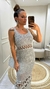VESTIDO VANESSA MIDI LUREX TRICOT DETALHE FLOR - loja online