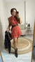 VESTIDO LUMA FRENTE ÚNICA AMARRAÇÃO BABADO