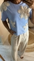 T-SHIRT FUN BORDADA FLOR na internet