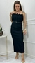 VESTIDO LUXE MIDI CORSET PREGAS - comprar online