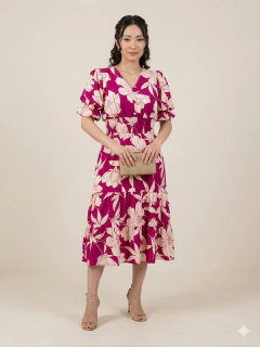 Vestido Midi com Elastano