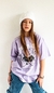 Remera oversize oso lila