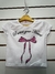 Remera corta moño fino