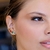 Brinco Ear cuff Quatro Corações Coloridos Folheado a Ouro 18K - comprar online