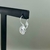 Brinco Gota Zircônia Folheado Ródio