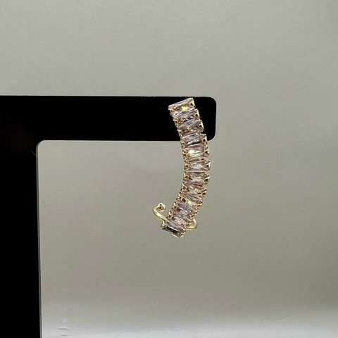 Brinco Ear Cuff Riviera Folheado a Ouro 18K