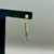 Brinco Hastes de Strass e Metal Folheado a Ouro 18K