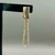 Brinco Riviera de Strass Folheado a Ouro 18K
