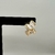 Brinco Ear Cuff Floral em Strass Folheado a Ouro 18K