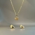 Conjunto Duplo Coração Folheado a Ouro 18K - comprar online