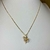 Conjunto Borboleta com Strass e Pérola Folheado a Ouro 18K