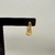 Brinco Argola Gota Vazada Banhada a Ouro