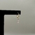 Brinco Gota em Zircônia Folheado a Ouro 18K