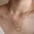 Colar Coração e Mini Esferas Folheado a Ouro 18K