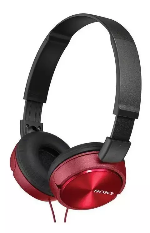 Auriculares Con Micrófono 3.5 Mm Sony Plegables MDR-ZX310AP Color Rojo
