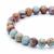 Pulseira Feminina Clássica com Contas - Prata Sólida na internet