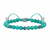Pulseira Feminina Amazonita Macramê com Contas - Atolyestone Brasil