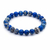 Pulseiras Leão Jasper com Contas - Prata Sólida - Atolyestone Brasil