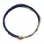 Pulseira de Couro e Corrente Box em Ouro 14K