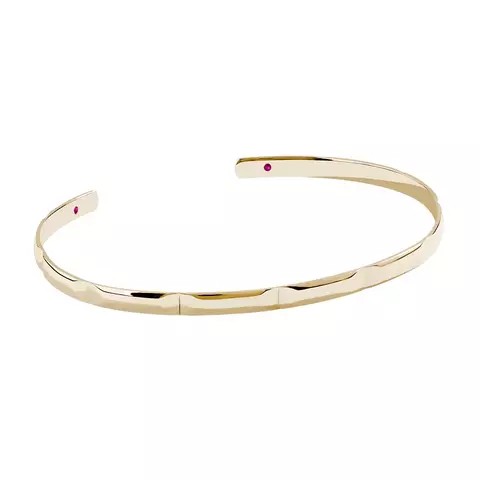Bracelete Linked Retangular em Ouro 18K
