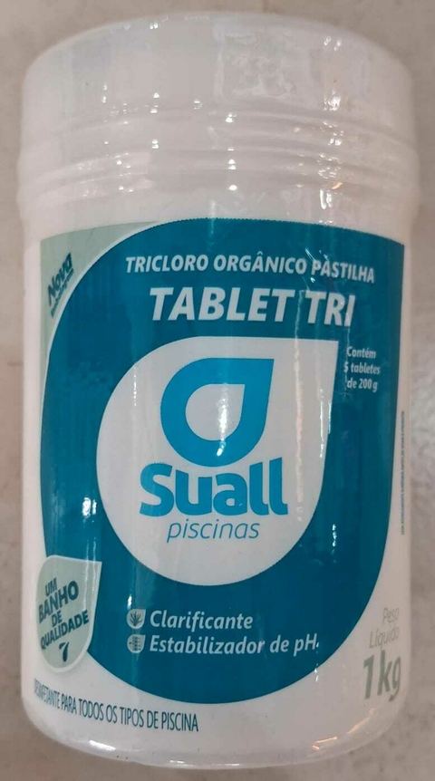 PASTILHA TABLET TRI CLORO ORGANICO ADITIVADO 1kg