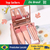 Mini Espelho De Maquiagem Portátil Com 5 Pcs Pincéis De Maquiagem Lupa Mão Se