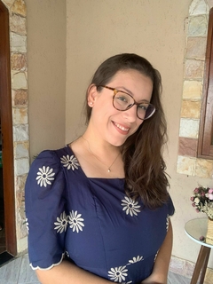 Vestido Dâmaris - Azul - comprar online