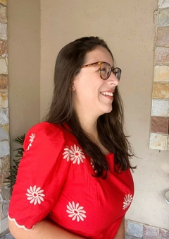 Vestido Dâmaris - Vermelho - comprar online