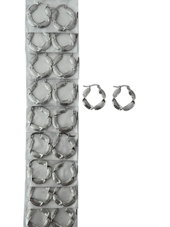 139A25 Aros de acero plateado