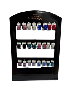 356 A2 Aros Cubana acero plateado x12 - comprar online