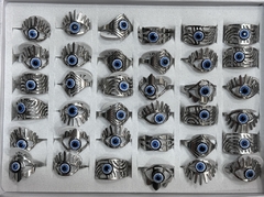 37 A Anillos por caja acero plateado