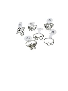 451 A Anillos por caja acero plateado en internet
