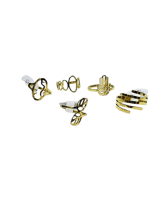 450 B Anillos por caja acero dorado en internet