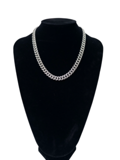 DJ 109 Collar cubana plateado 1.0cmx50cm - comprar online