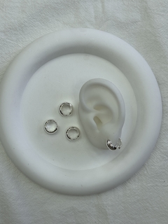 621C Argollitas de acero blanco x12 - comprar online