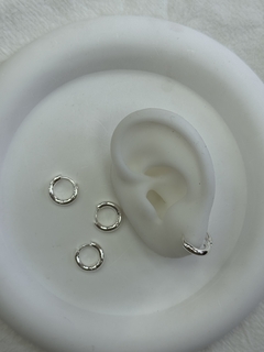 620C Argollitas de acero blanco x12 - comprar online