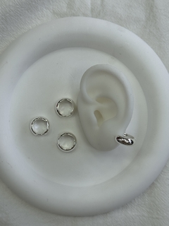 416C2 Argollitas de acero blanco x12 - comprar online