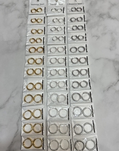 104C argollas surtidos de acero blanco - comprar online
