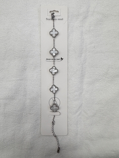 Pulsera trebol acero - comprar online