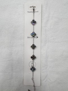 Pulsera trebol acero - comprar online