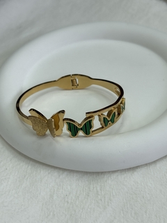Esclava acero dorado - comprar online
