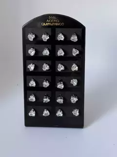 -255B Aritos pack 12 forma corazón - comprar online