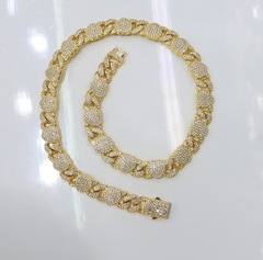 DJ 104 Collar cubana dorada - comprar online