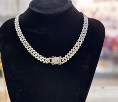 DJ 111 Collar cubana plateado - comprar online