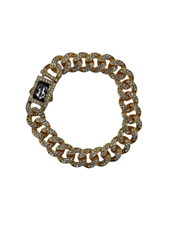 DJ 101 Pulsera cubana dorada - comprar online