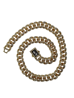DJ 101 Collar cubana dorada - comprar online