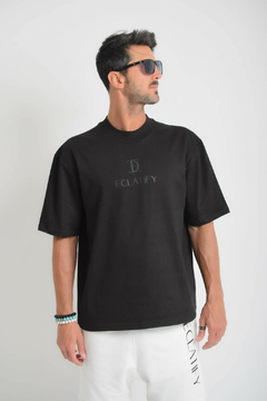 REMERA CANNES NEGRO - BOXY OVER